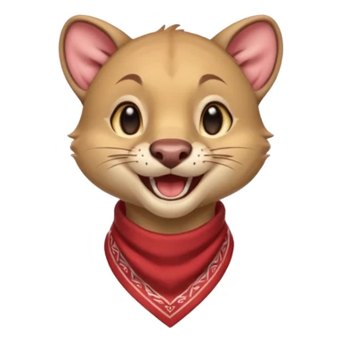 Animal fossa in bandana from league of legends laughing emoticon sticker