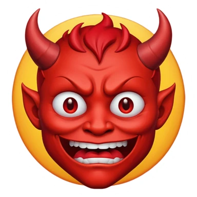 devil smirking crying  sticker