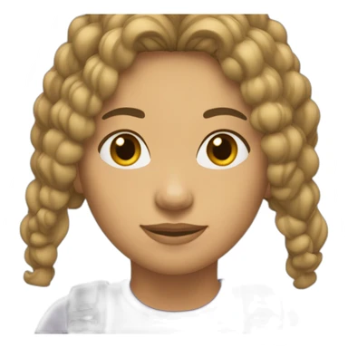 Mujer de 31 años y 88kg pelo castaño claro sticker