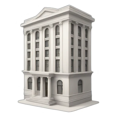 elegant building bank sticker