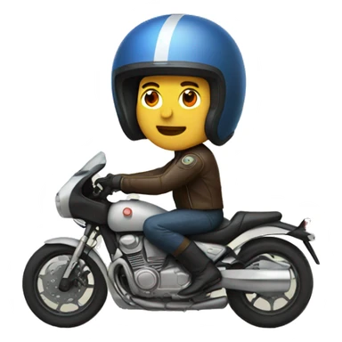 motorcyclist With helmet sticker