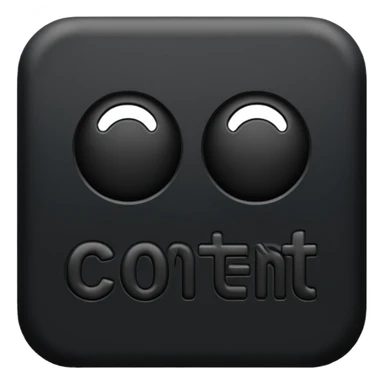 The word “CONTENT” sticker