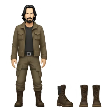 Keanu Reeves in an adventurer outfit sticker