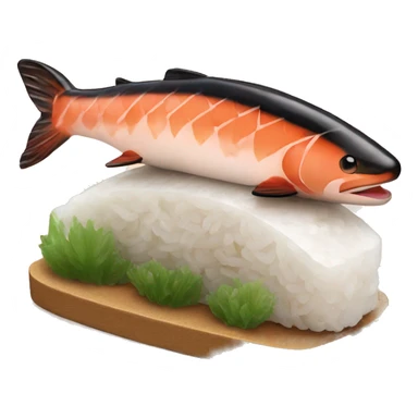 Salmon nigiri sticker