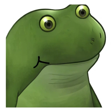 Realistic bufo doll sticker