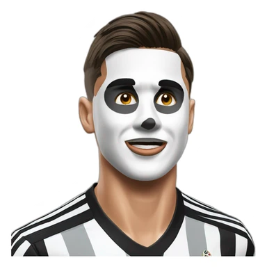 Paulo Dybala mask celebration sticker