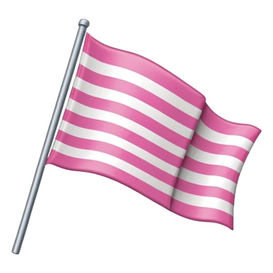 pink and white and pink flag sticker