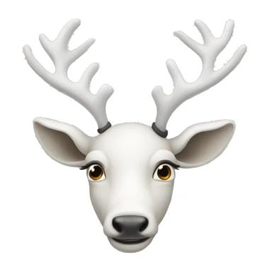 white-reindeer sticker