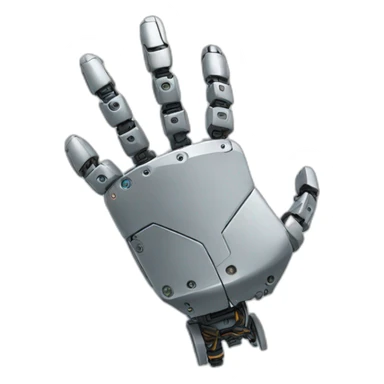 ROBOT SIDE VIEW Half-body Hand extended sticker