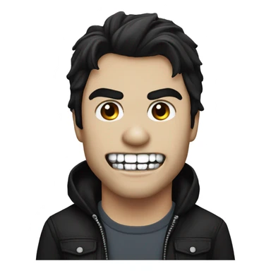 Damon Salvatore with fangs sticker