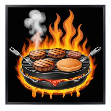 grilling burgers and rib ticklers sticker