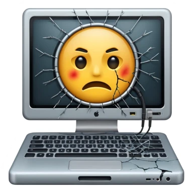 computadora malograda sticker