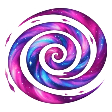 Cerise galaxy sticker