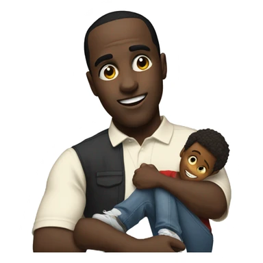 Diddy beside a kid sticker