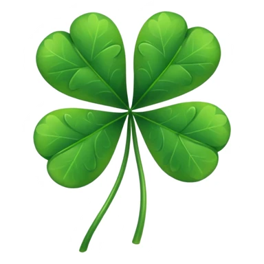 Five leaf clover sticker