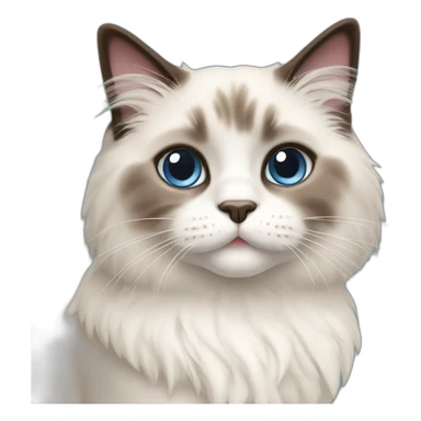 cute ragdoll cat sticker
