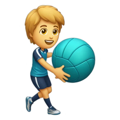 Ein Greif mit einem Handball in de Hand sticker