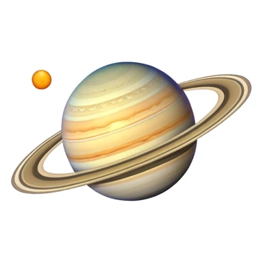 planet with rings like Saturn sticker
