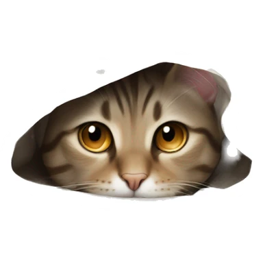 cat siames tabby point  under the sheets sticker