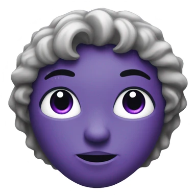 Dark Purple Heart emoji sticker