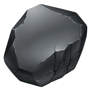 shiny graphite nugget sticker