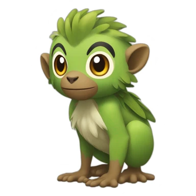 Grookey pokemon sticker