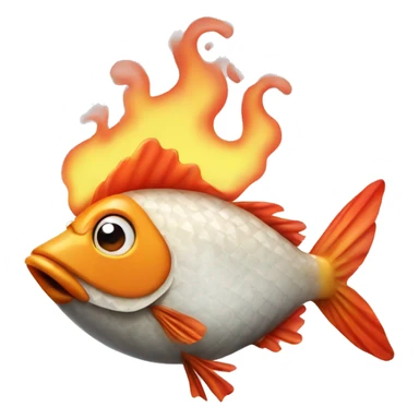 smoking chicken fish sticker