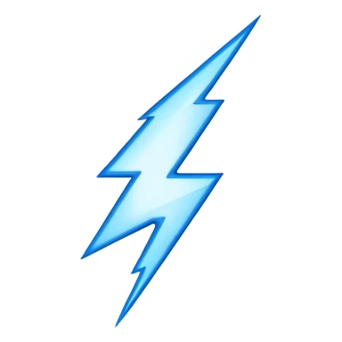 Blue lightning bolt sticker
