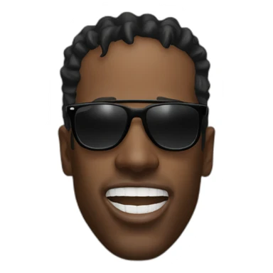travis scott with sunglasses screaming sticker