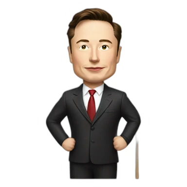 Elon musk president with flag sticker