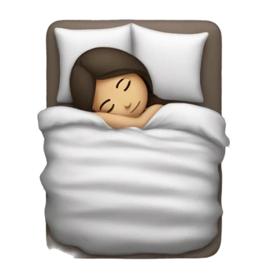 Brunette girl sleeping sticker