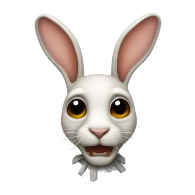 rabbit skelet sticker