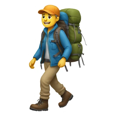 Hiker sticker