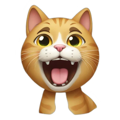 cat asking for food sticker