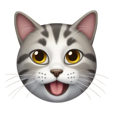 cat with saliva sticker