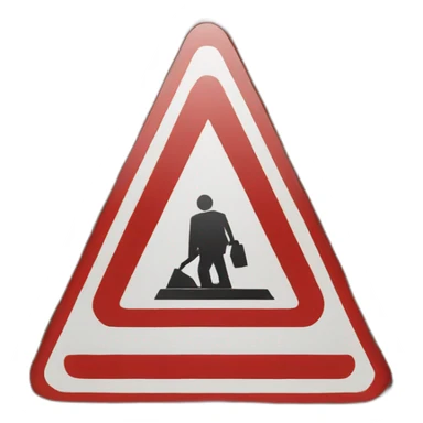 caution sign sticker