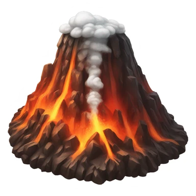 Coke volcano  sticker