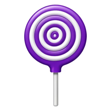 lolipop luminous purple and white sticker