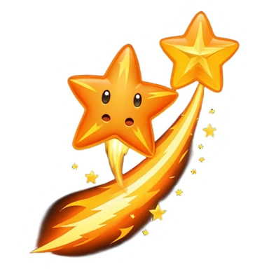 Asteriod emoji make it dalling like a shooting star sticker