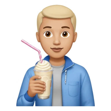 muslim man drinking milkshake sticker