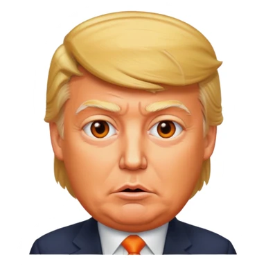 trump more orange sticker