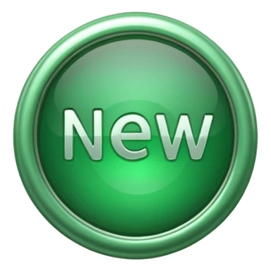 emoji of a green badge with the work 'new' inside sticker