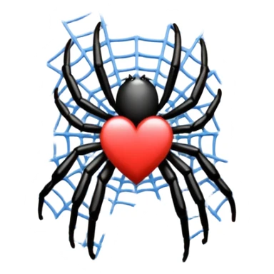 Make the I love u using spider web emoji 

 sticker
