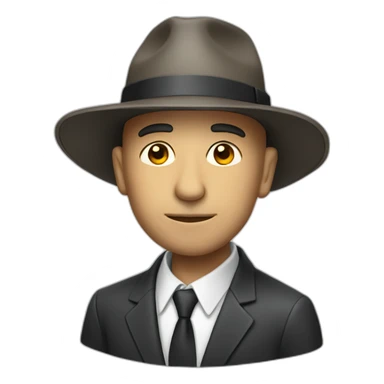 Oppenheimer with hat sticker