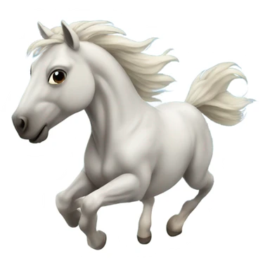 Horse flying in sky  sticker