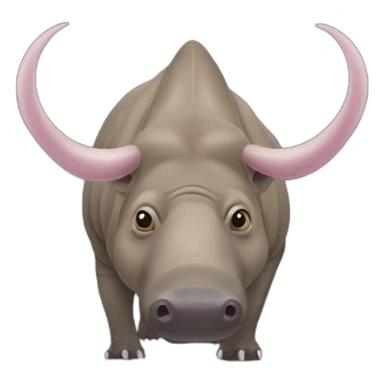 Sulawesi Babirusa with large tusks sticker