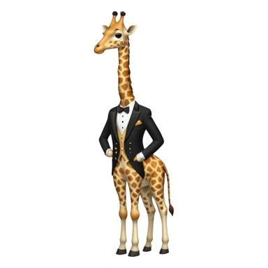 giraffe in Formal Attire sticker