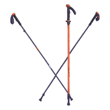 hiking poles, trekking poles sticker