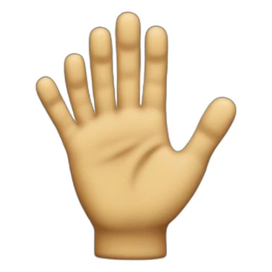 mano che indica verso il basso sticker