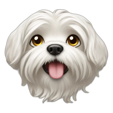 Maltese dog poop sticker